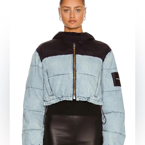 Alexander Wang Denim Cropped Puffer - Picture 10 of 16